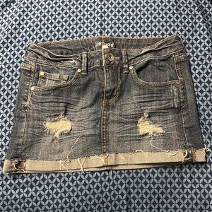 Like New Denim Jean Mini Skirt